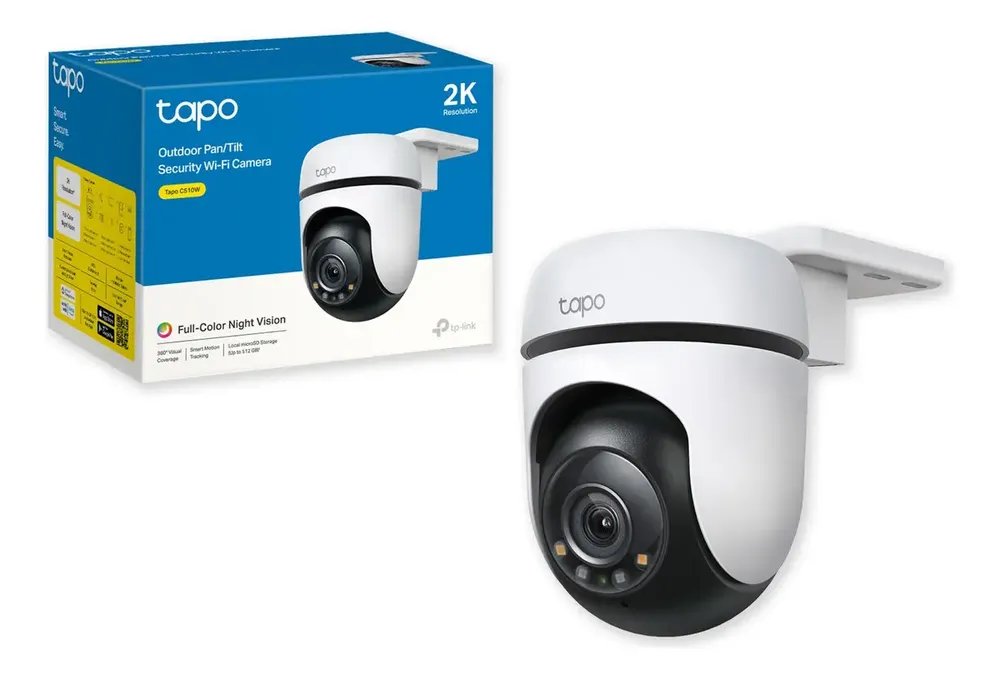 Câmera IP TP-Link Tapo C510w Wi-Fi Outdoor 2k 3mp Cor Preta