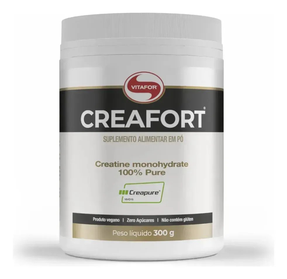 Creatina Vitafor Creafort Creapure Creafort pote 300g Sem sabor x 300g