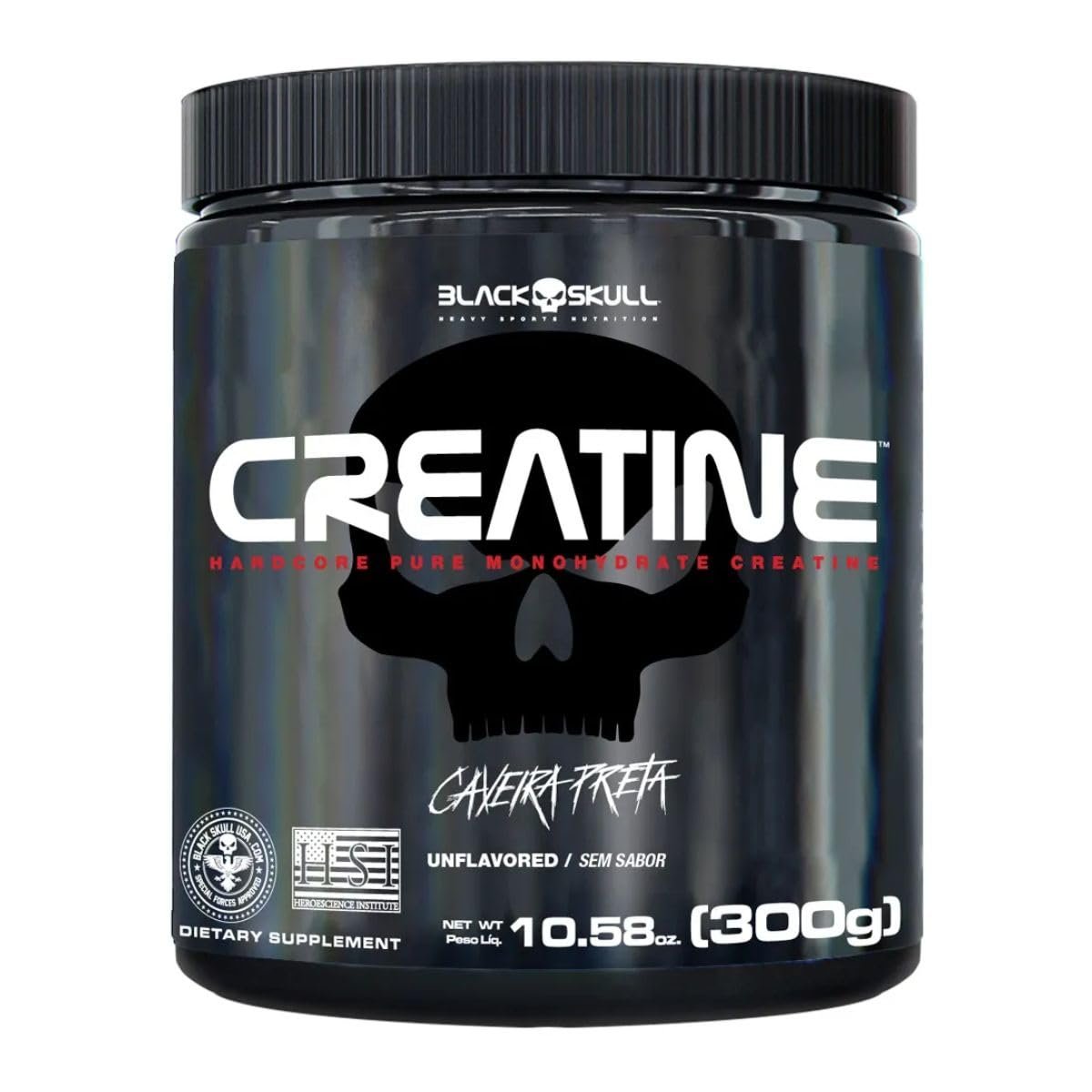 Creatine - Creatina Monohidratada - 300g - Black Skull