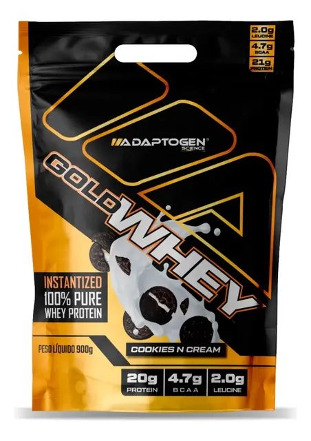 Gold Whey 900g Whey 100% Concentrado - Adaptogen