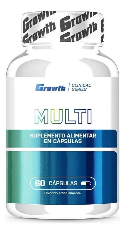 Multivitamínico Growth Supplements Clinical Series em cápsula Sem sabor de 60 un
