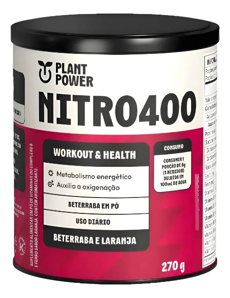 Nitrato Nitro400 Beterraba E Laranja Plant Power 270g