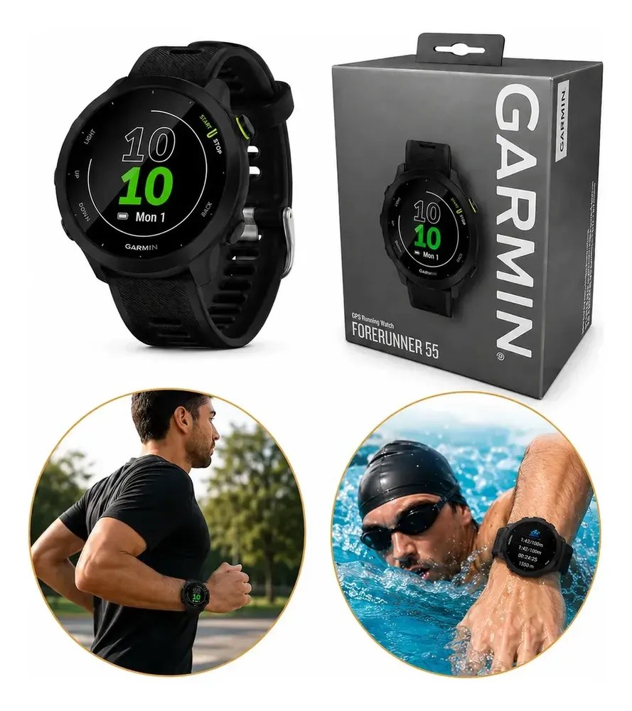 Relógio Garmin Forerunner 55 Monitor Cardíaco