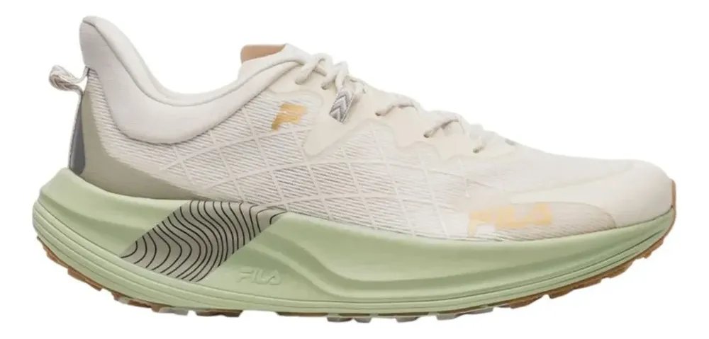 Tênis Fila Racer Skytrail Feminino Bege Liso 40 Br