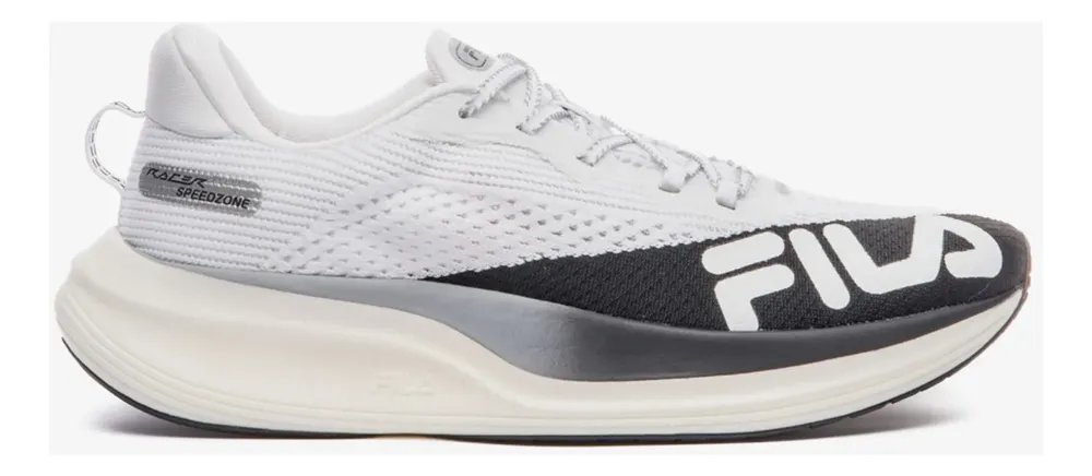 Tênis Fila Speedzone Masculino Corrida Original Branco/preto/cinza Geométrico 42 Br