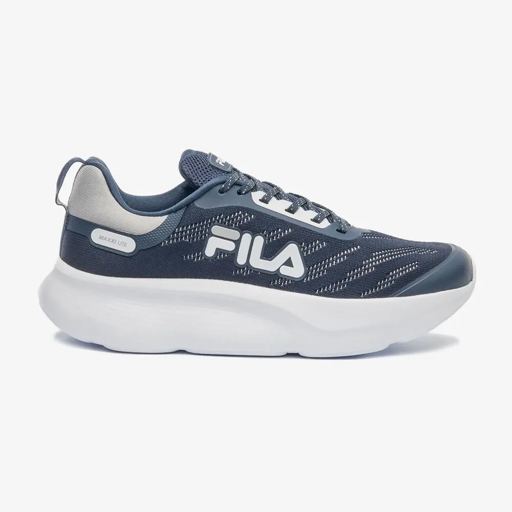 Tênis Masculino Fila Maxxi Lite Esportivo Confortável Marinho/branco/cinza Liso 38 Br
