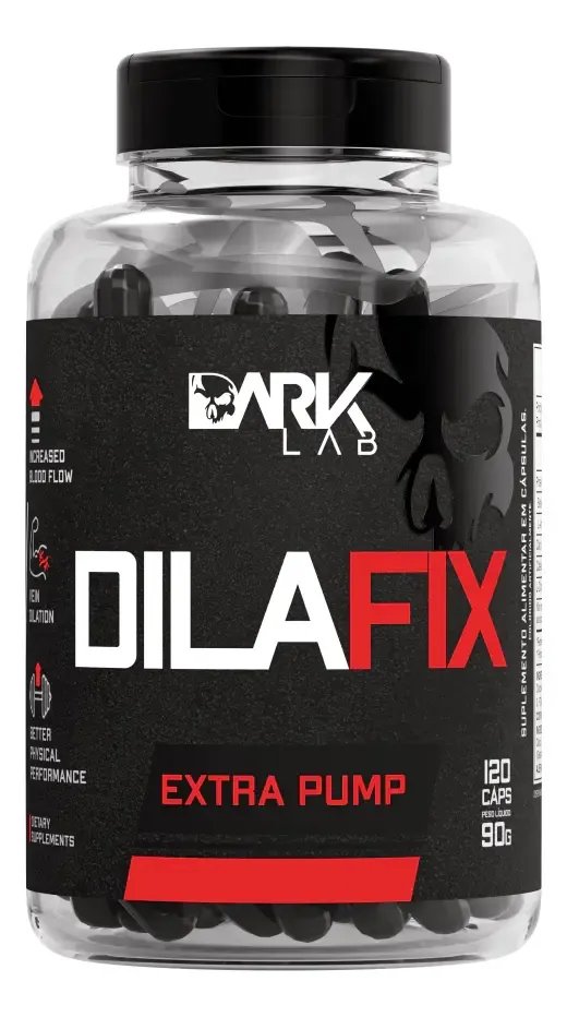 Vasodilatador Dilafix Extra Pump 120 Caps Dark Lab Sabor Sem sabor