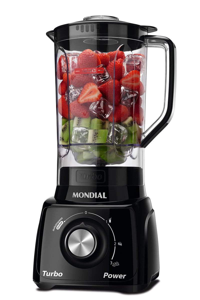 MONDIAL Liquidificador Turbo Power, Preto, 550W, 220V - L-99 FB