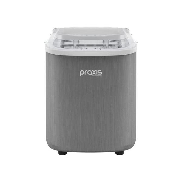 Máquina De Gelo Praxis Portátil 12kg/dia 112W 127V Prata