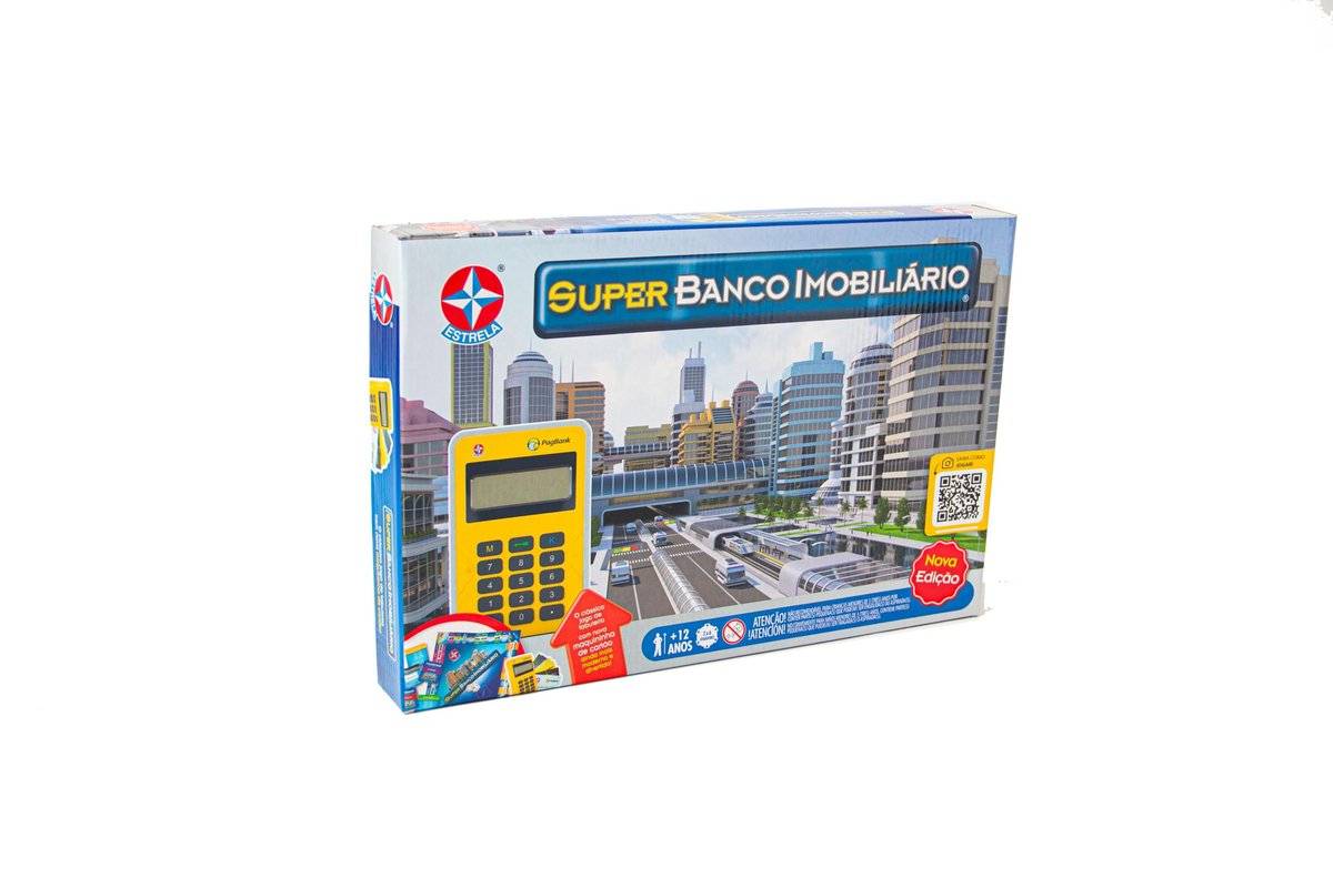 Jogo Super Banco Imobiliário Brinquedos Estrela, Multicores