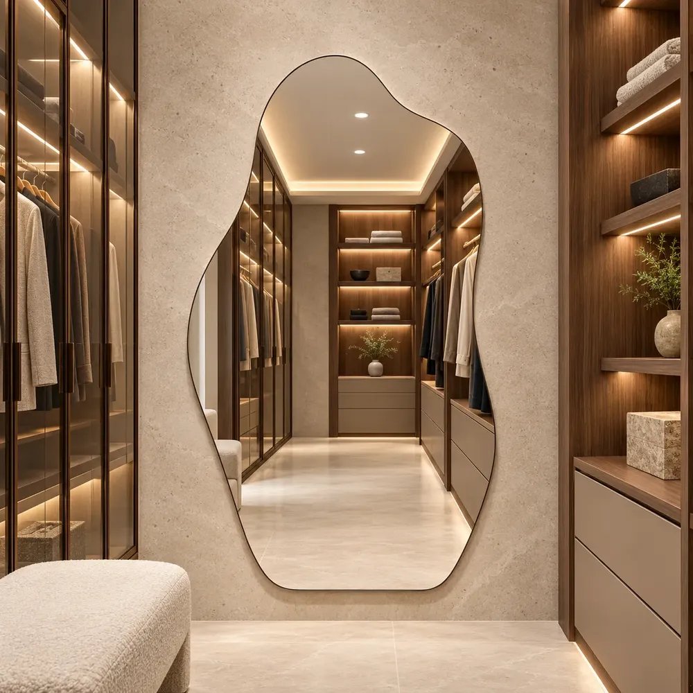 Espelho Rocco Corpo Inteiro Organico 90x40 Pinterest Grande Orgânico - Suporte