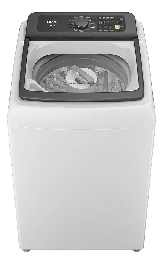Máquina de Lavar Consul 14Kg Branca com Modo Eco - CWN14AB