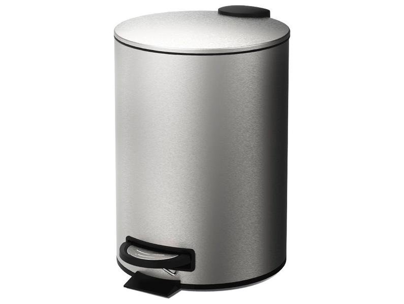 Lixeira Inox com Tampa com Pedal 3L Brinox Spin