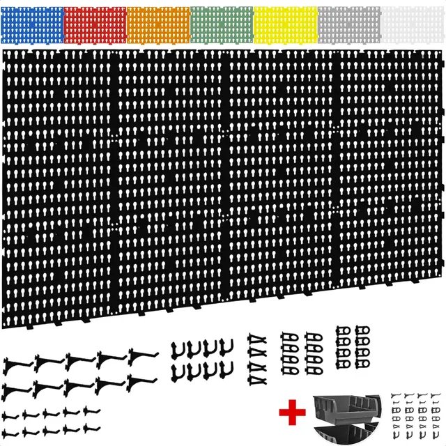 Painel Ferramentas Organizador Perfurado 118x52 + Brindes