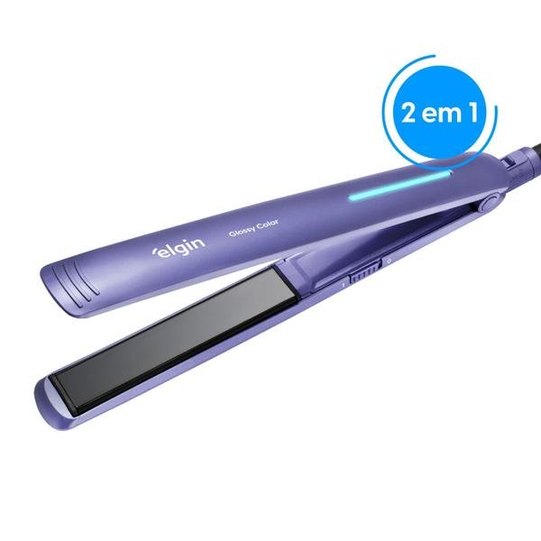Prancha Alisadora Chapinha Elgin Glossy Color Bivolt 230C Tourmaline Íon -