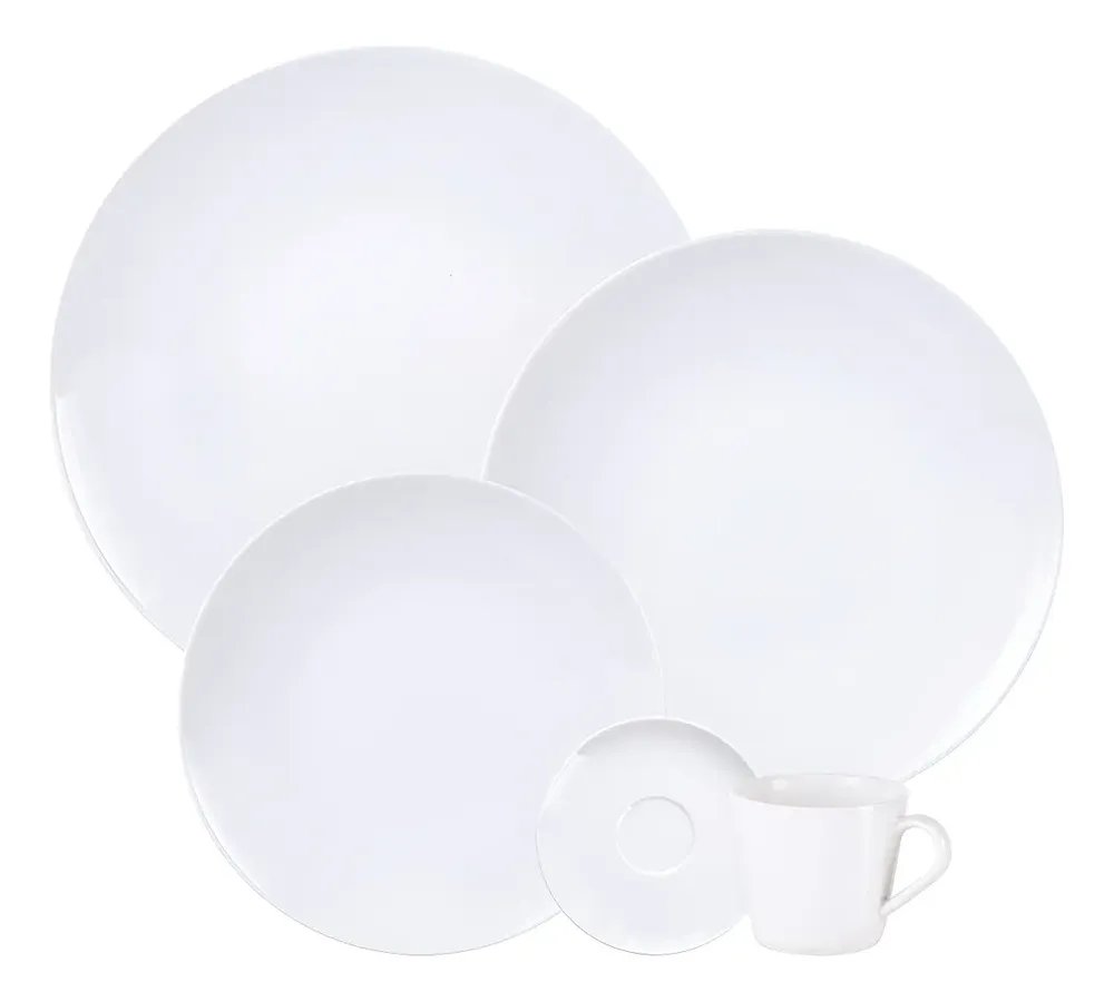 Aparelho De Jantar Tramontina Leonora Em Porcelana 20 Peças