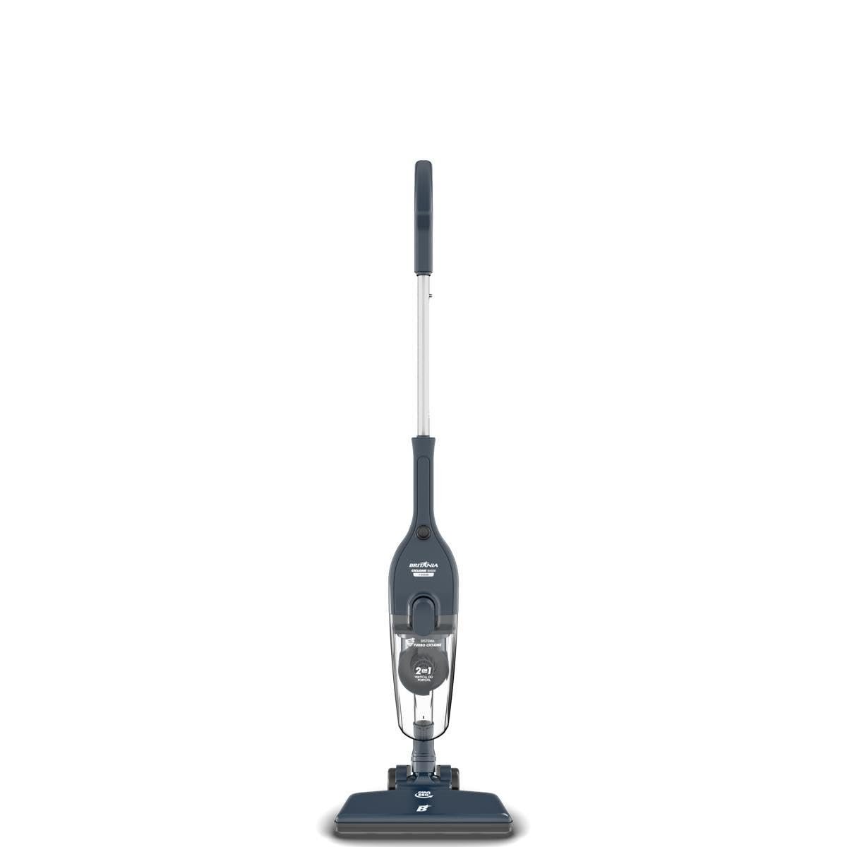 Aspirador de Pó Vertical Britânia 2 em 1 com Filtro Ciclone 1400W BAS30 1,5L Azul 127V