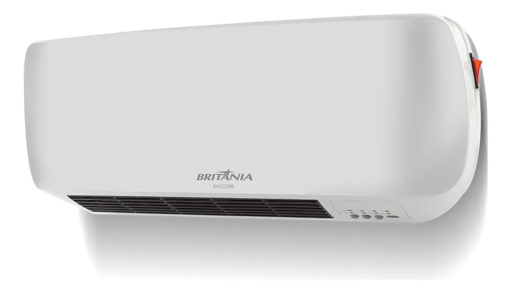 Aquecedor Britânia De Parede 1500w 2 Em 1 Baq2200b Cor Branco