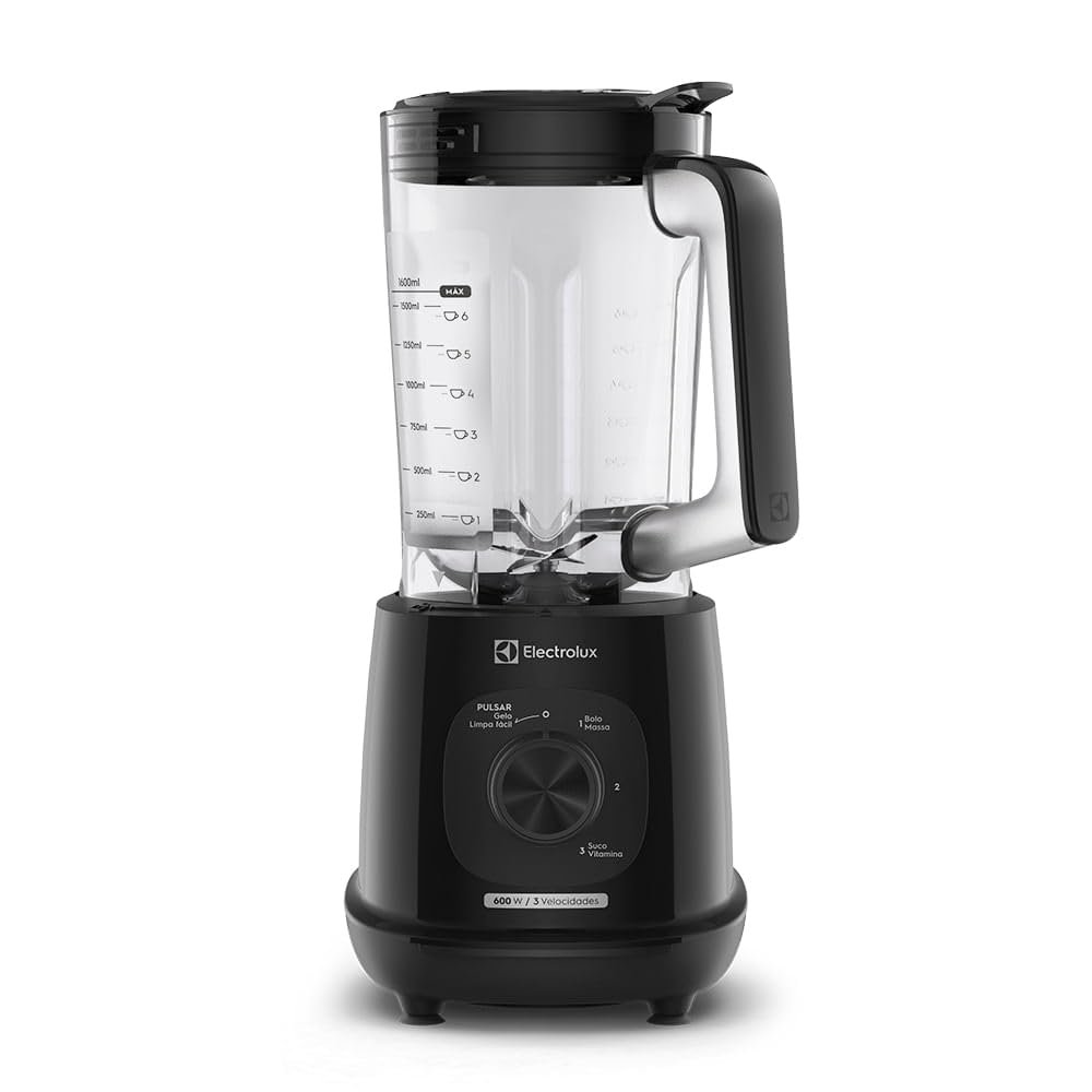 Electrolux Liquidificador Electrolux 600W 2,7L Efficient TriForce 3 Velocidades Preto (EBL700) 127V