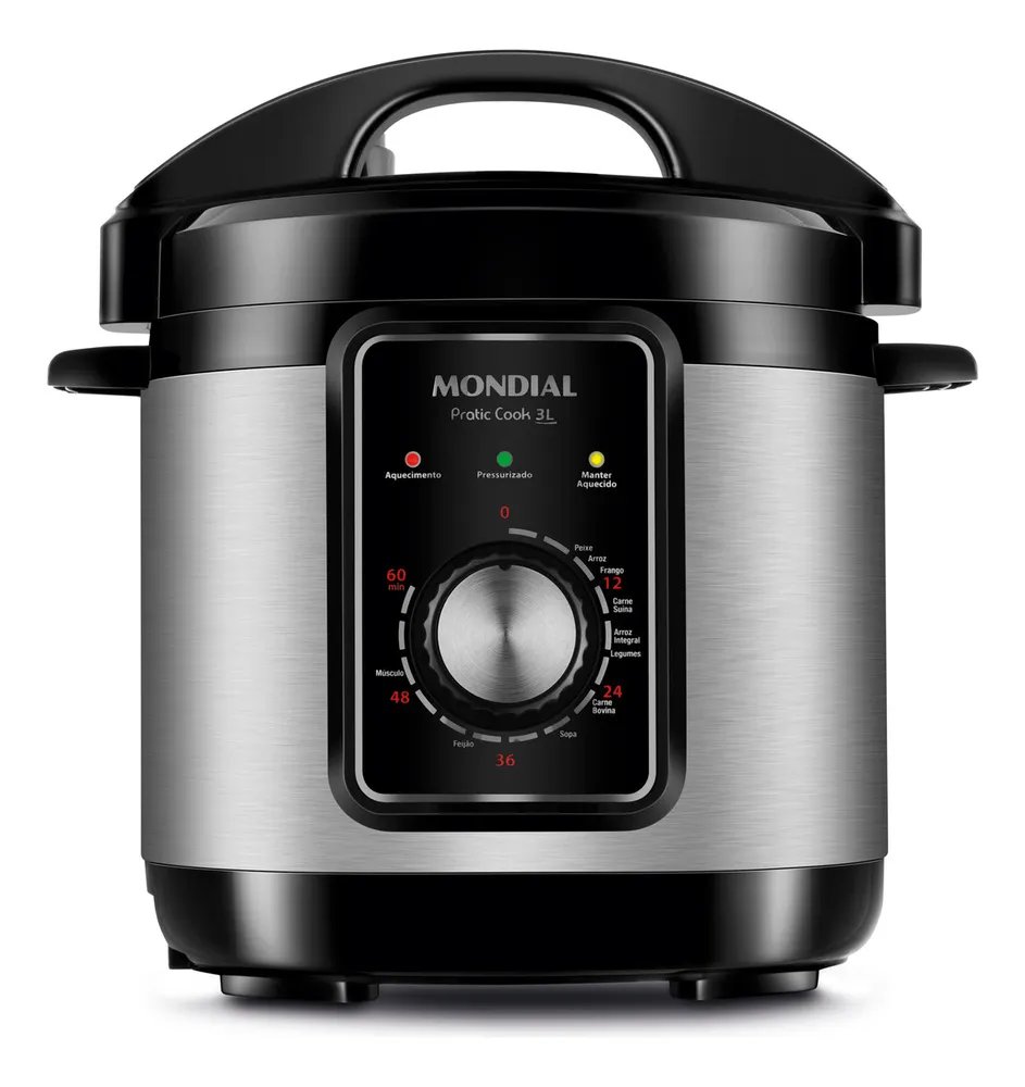 Panela de Pressão Elétrica 3L Mondial 700W - PE-47-3L-I