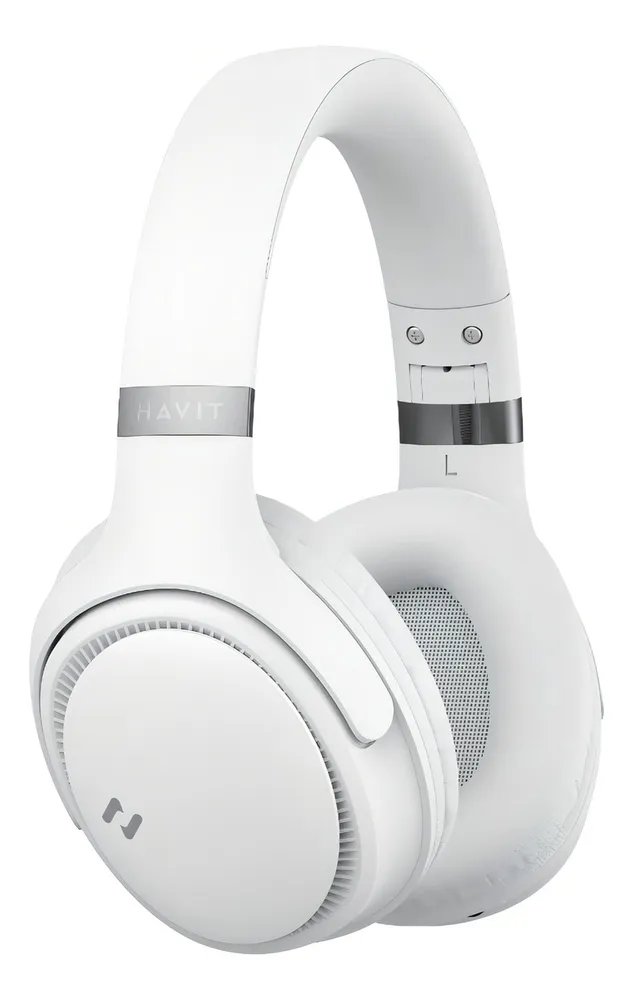 Heaphone Havit H630bt Bluetooth 5.3 On-ear 3d 55h Cor Bege