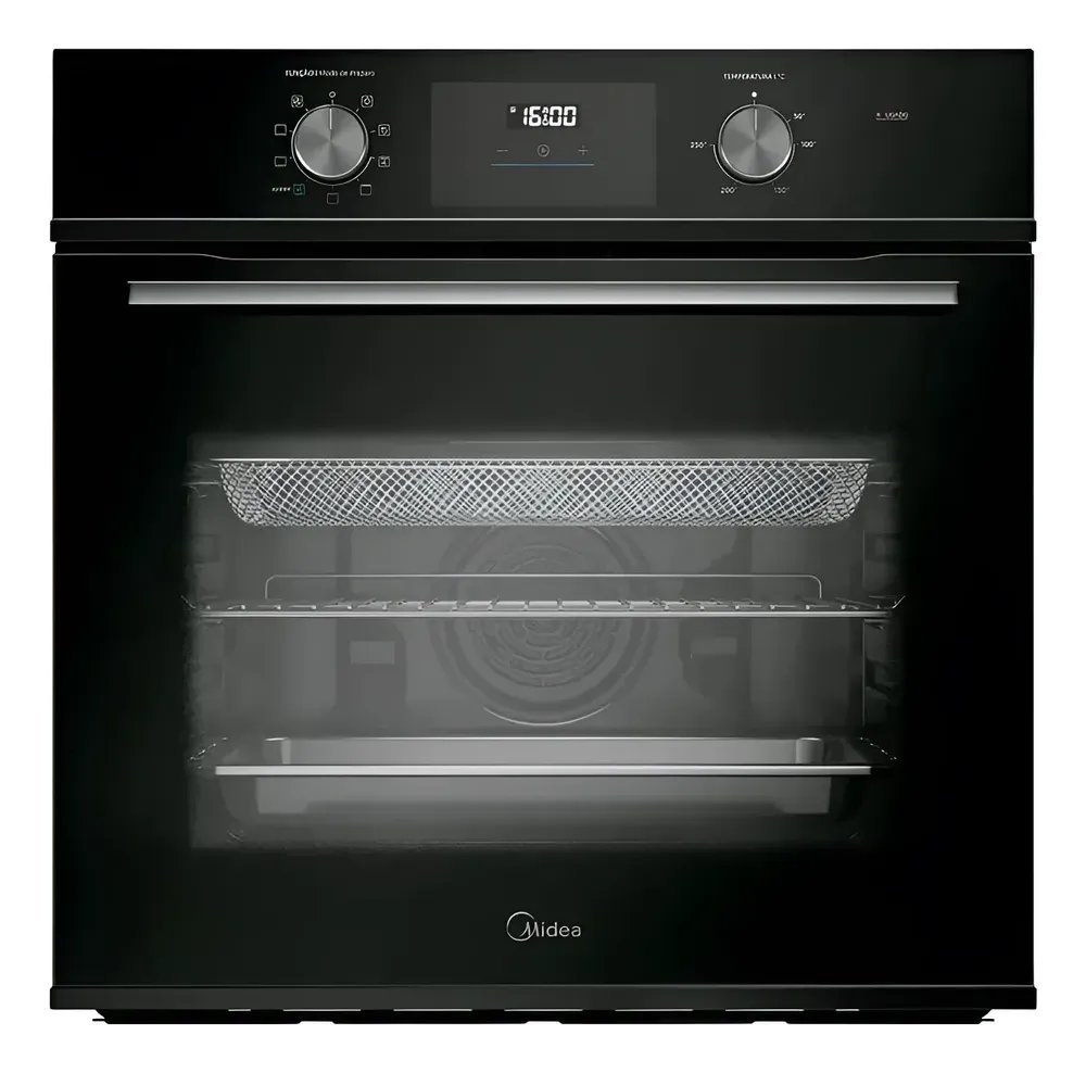 Forno Elétrico De Embutir Midea Tsd80p2 80l Preto Digital 220v Preto