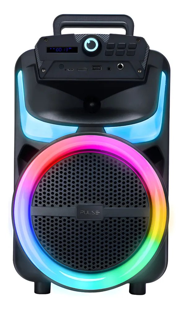 Caixa de Som Pulse Burst 250W RMS 8POL BT/AUX/USB/FM - SP402E