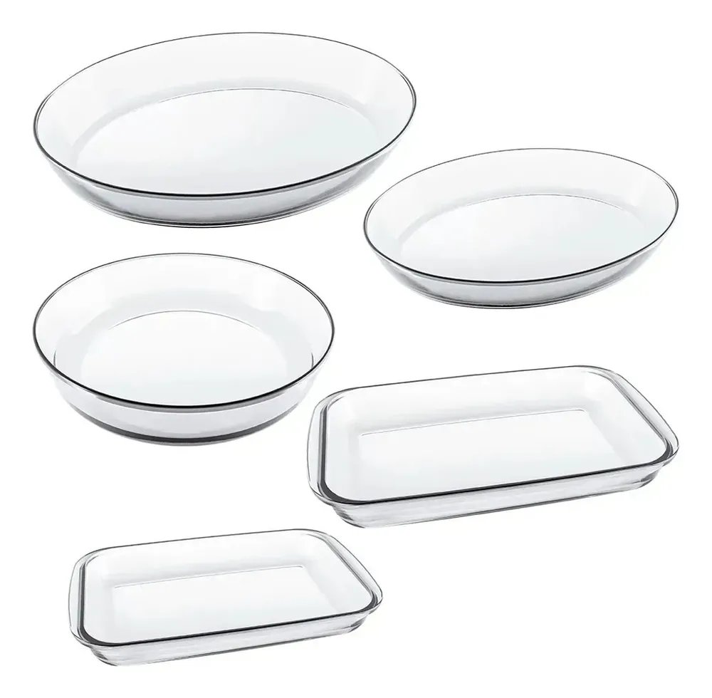 Conjunto Assadeiras 5 Peças Sem Tampa de Vidro - Marinex