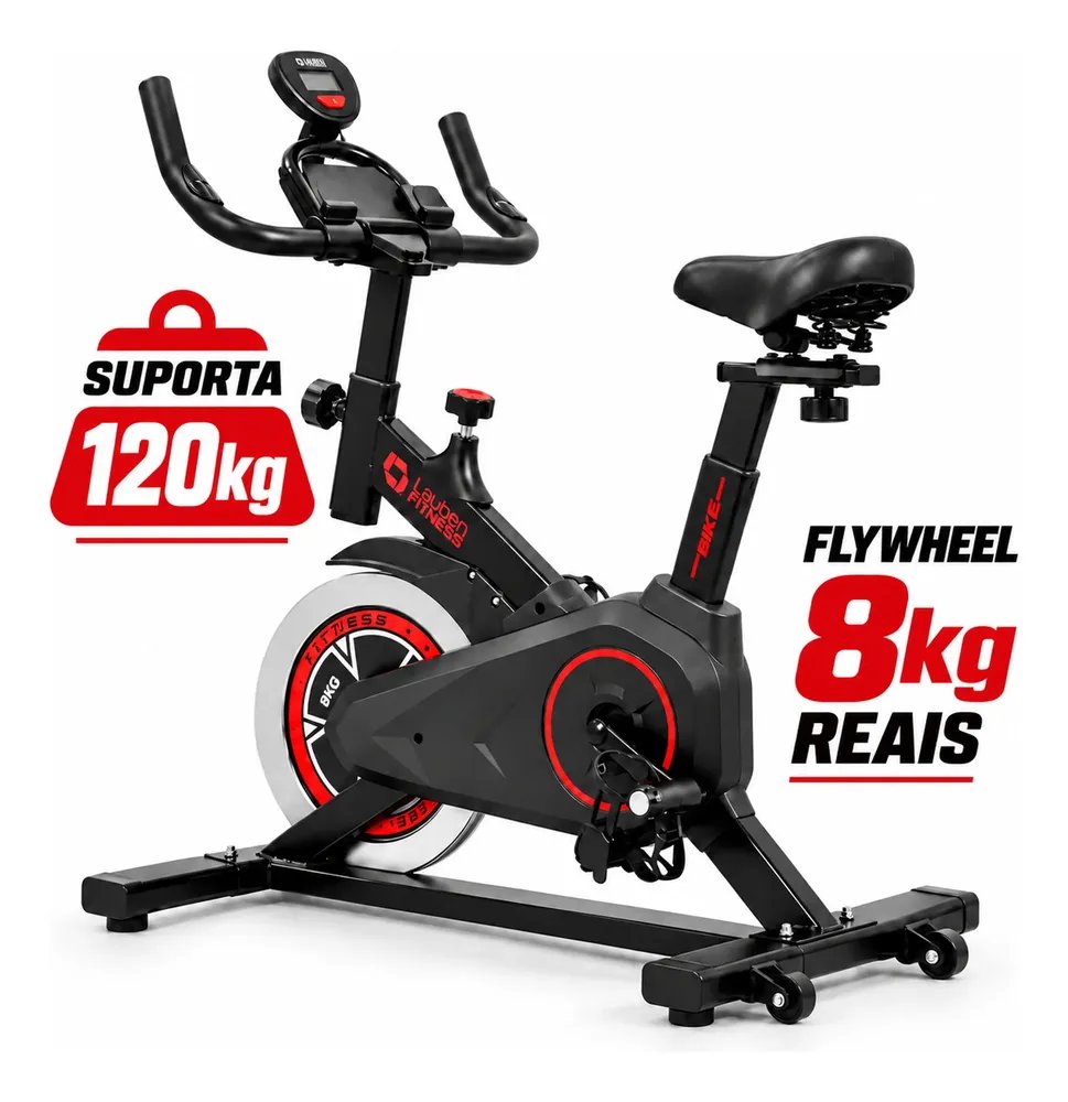Bicicleta Spinning Ergométrica Lauben Fitness Preto Não Se Aplica