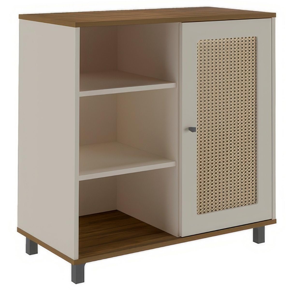 Artely Buffet Charlotte com 1 Porta, Pinho/Off White