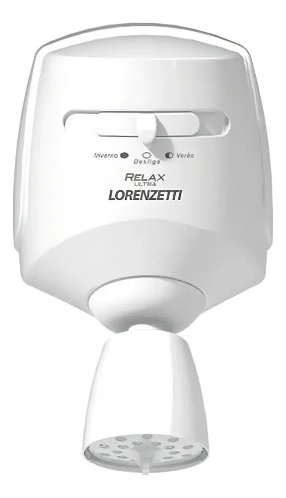 Chuveiro elétrico de parede Lorenzetti Relax Ultra branco 5500W