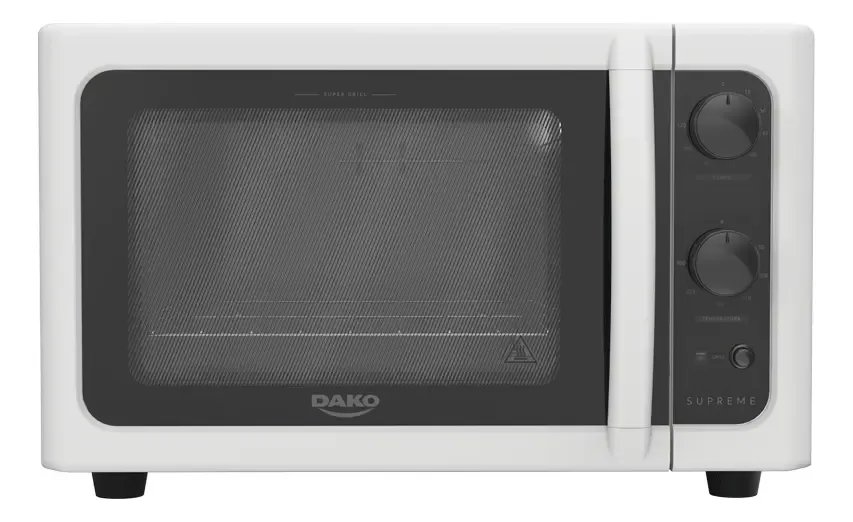 Forno de bancada elétrico Dako Supreme com 44 Litros e Grill Dourador Branco