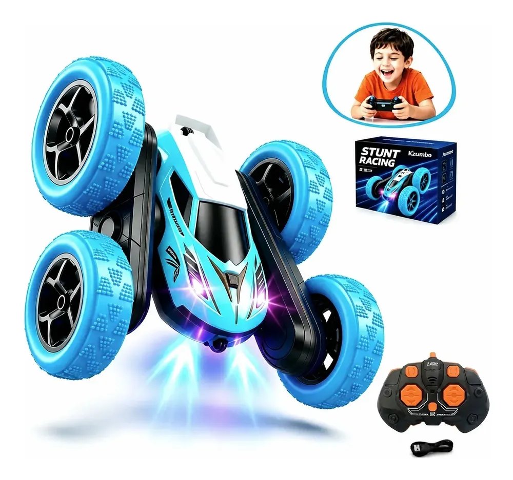 Carrinho De Controle Remoto Quick Run 360° 4x4 Drift Azul