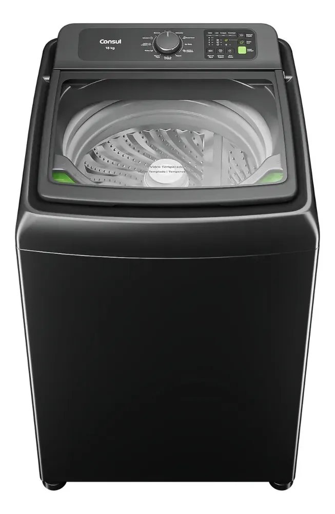 Máquina de Lavar Consul 16Kg Titanium com Modo Eco - CWN16A9