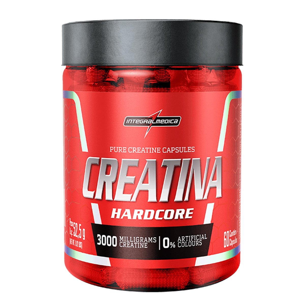 Integralmedica Creatina Hardcore 60 Cápsulas Pura Monohidratada