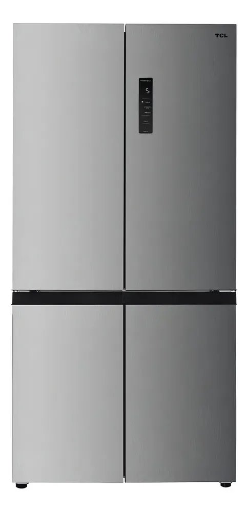 Geladeira Tcl 589 Litros Inox Twin Eco Inverter Frost Free Multidoor Espaço Flex 110v C589cdn1