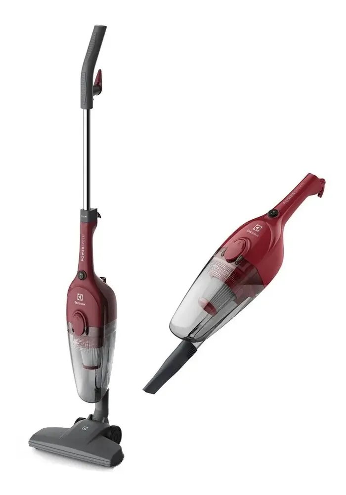Aspirador De Pó Vertical Com Fio Portátil De Mão 2 Em 1 1100w De Potencia Com Cabo Elétrico De 5 Metros E 1,2 Litros De Capacidade Com Filtro Hepa Electrolux STK13 Vermelho