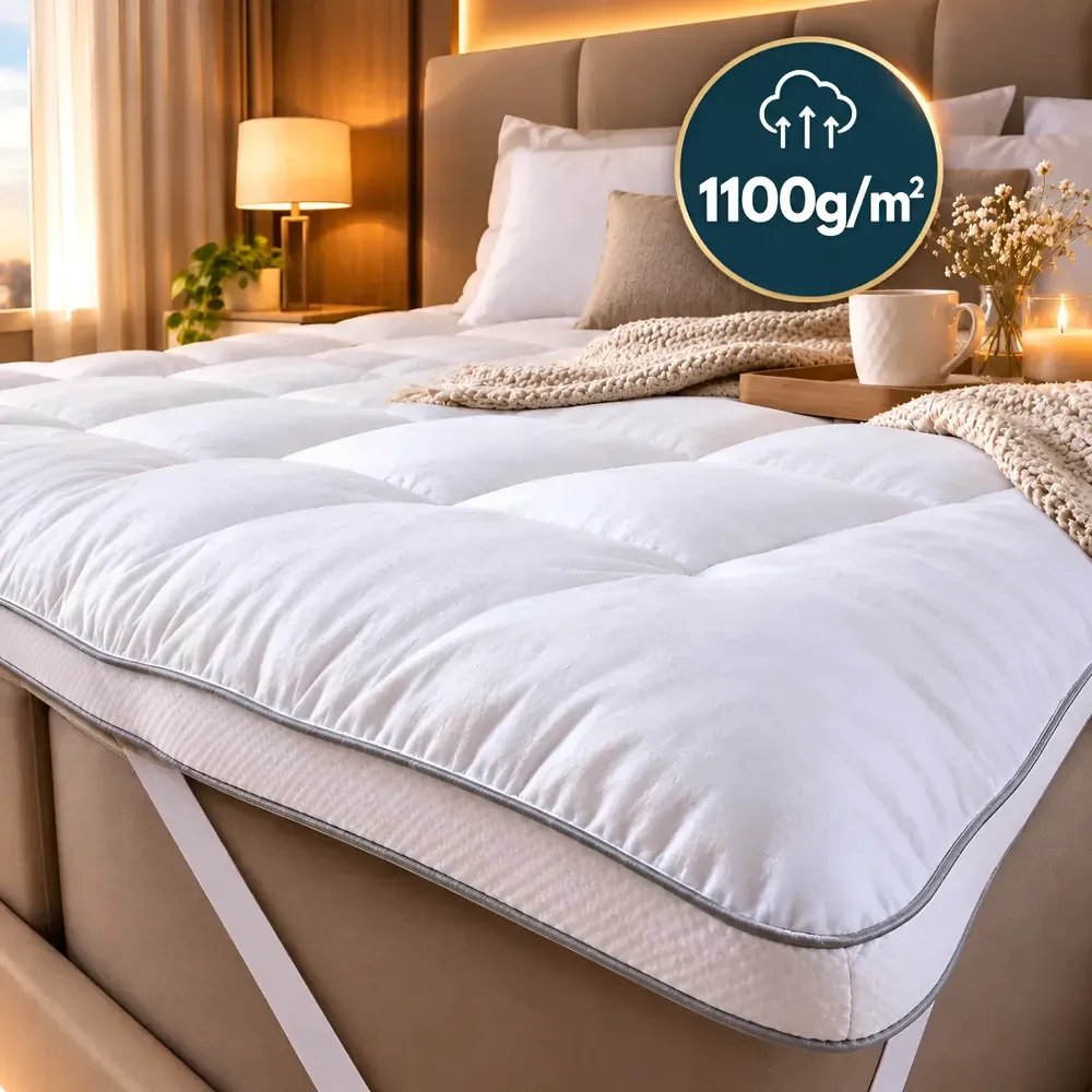 Pillow Top Casal 6cm + 1000g/m2 Original Appel Nobless Box Branco Liso Casal