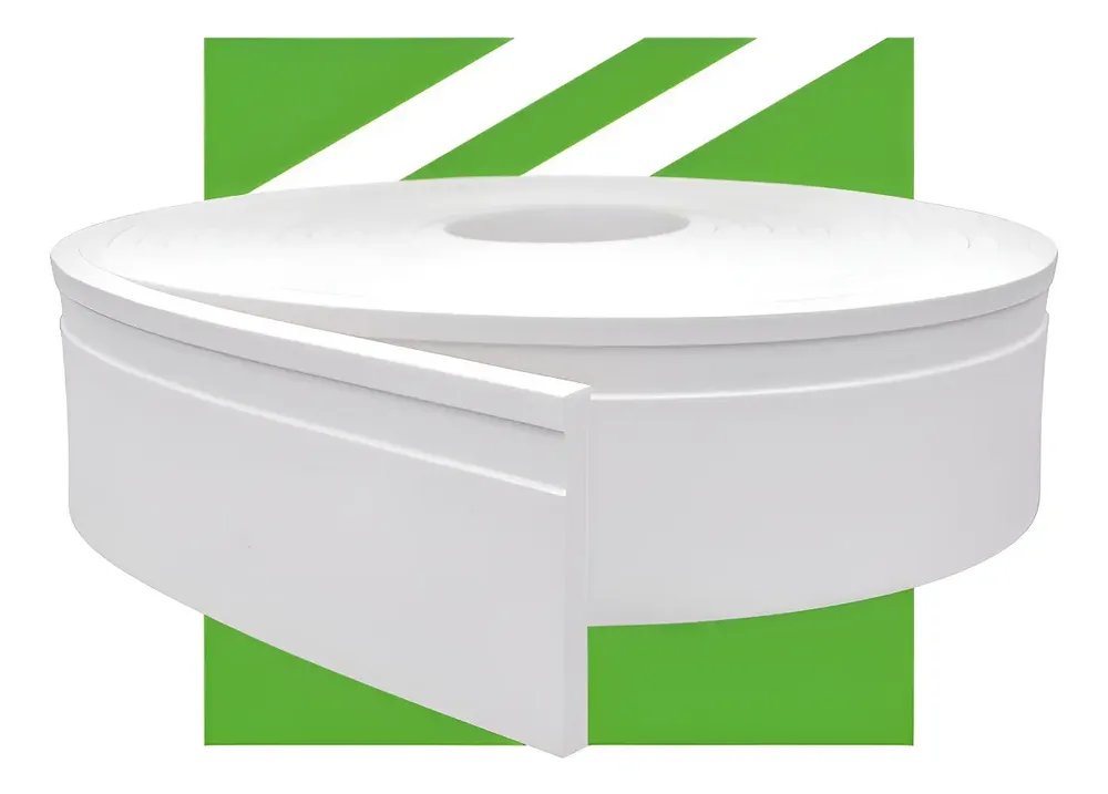 Rodapé Eva 10cm Flex Autocolante - 10 Metros + Kit Instalar Branco