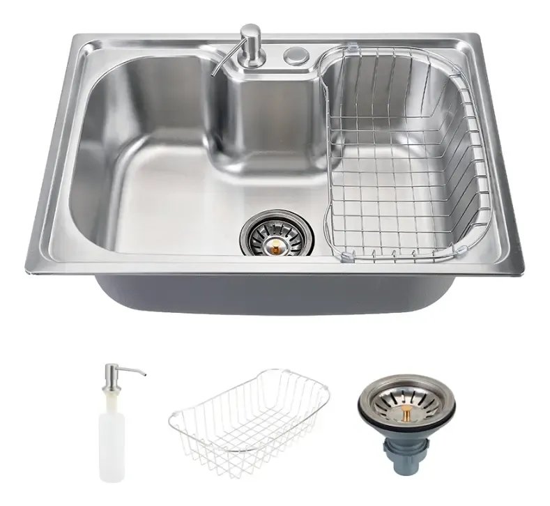 Cuba Gourmet para Cozinha com Acessórios Aço Inox 201 60x42cm Carajás Pingoo.casa - Prata