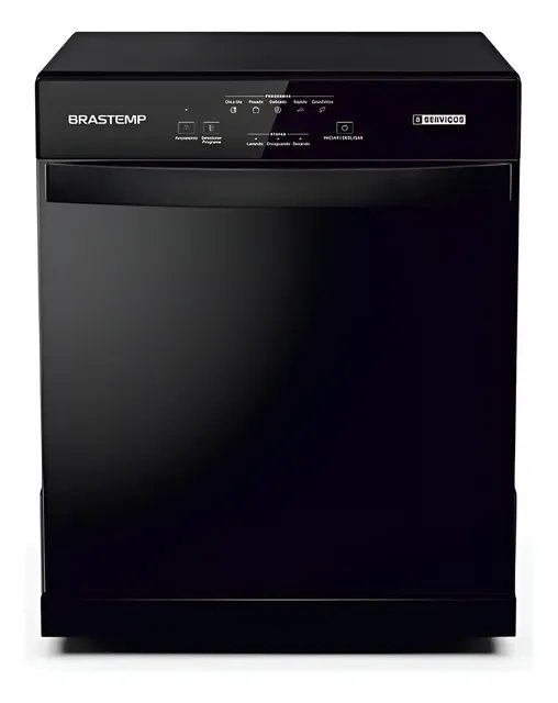 Lava Louças Brastemp 8 Serviços Preta - Blf08ae