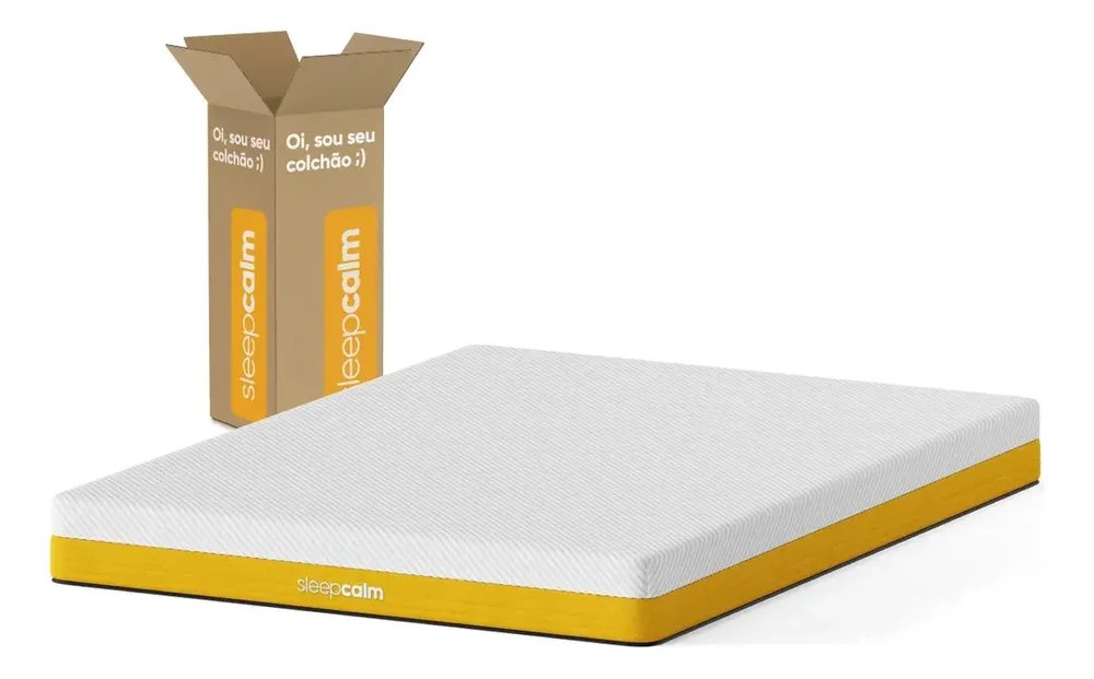 Colchão Casal Sleepcalm Elemental Firme - Espuma com Adaptabilidade 138x188cm