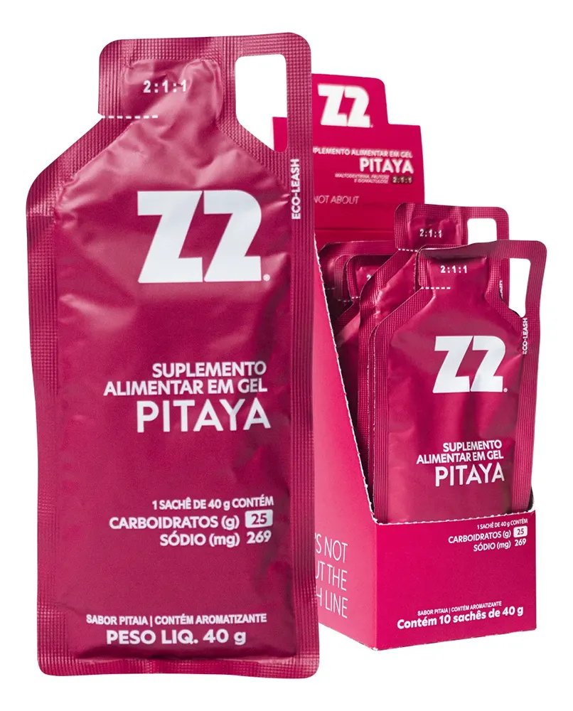 Suplemento Em Gel Z2 Performance Energy Carboidratos Sabor Pitaya X 40g 10 Un