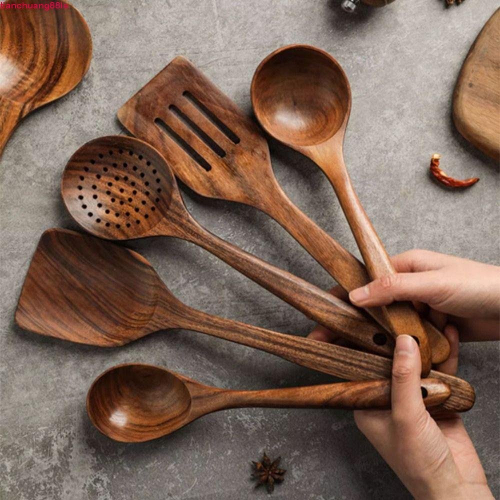 Conjunto De Utensílios De Cozinha TIANCHUANG 4-8pcs , Colher Durável , Pá De Material Natural
