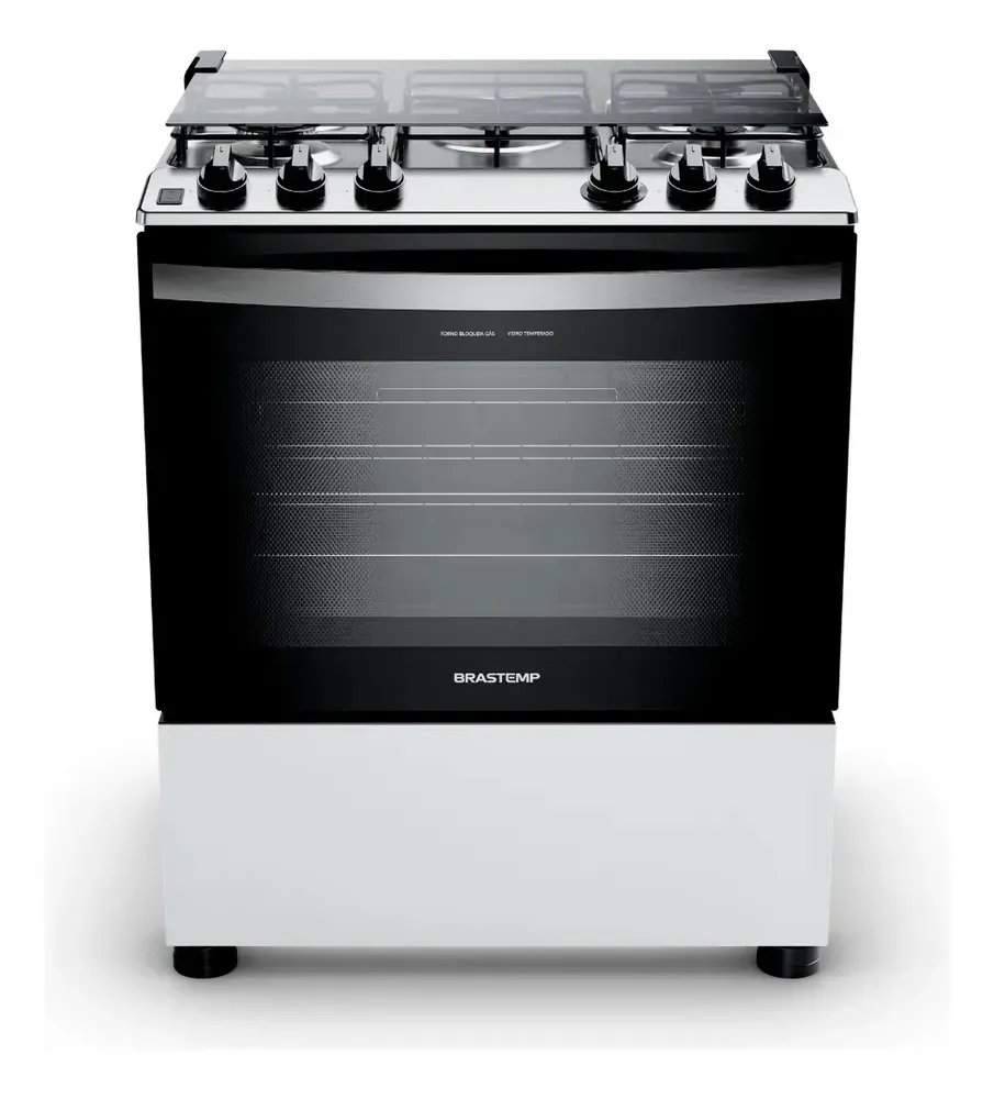 Fogão Brastemp 5 Bocas Mesa Inox - BFS5NDB
