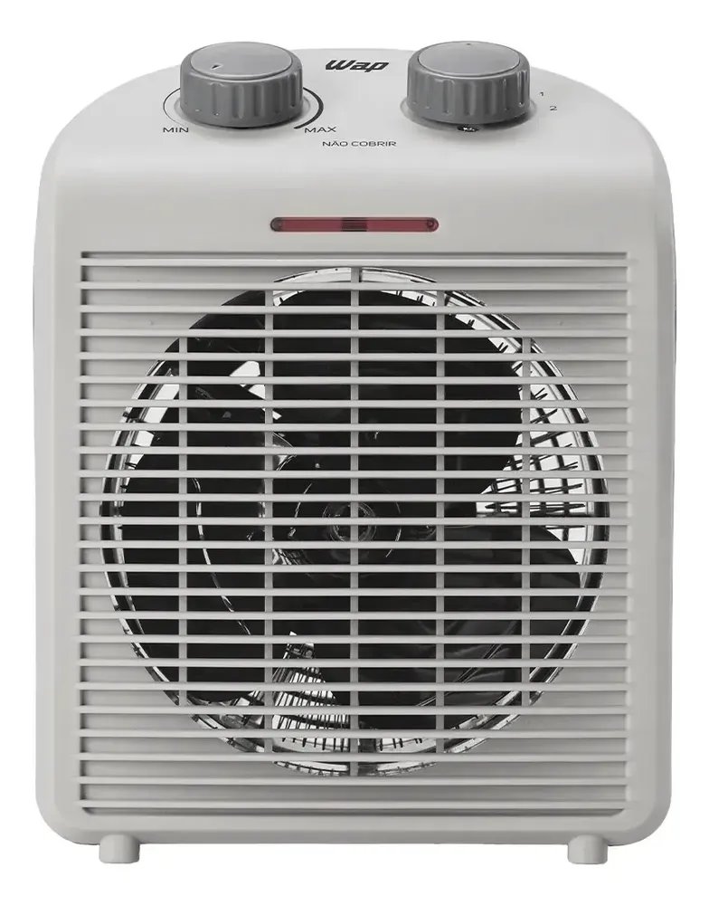 WAP Air Heat FW009371 Aquecedor Elétrico Portátil 3 em 1 220V Potência 2000W Triplo Sistema Segurança