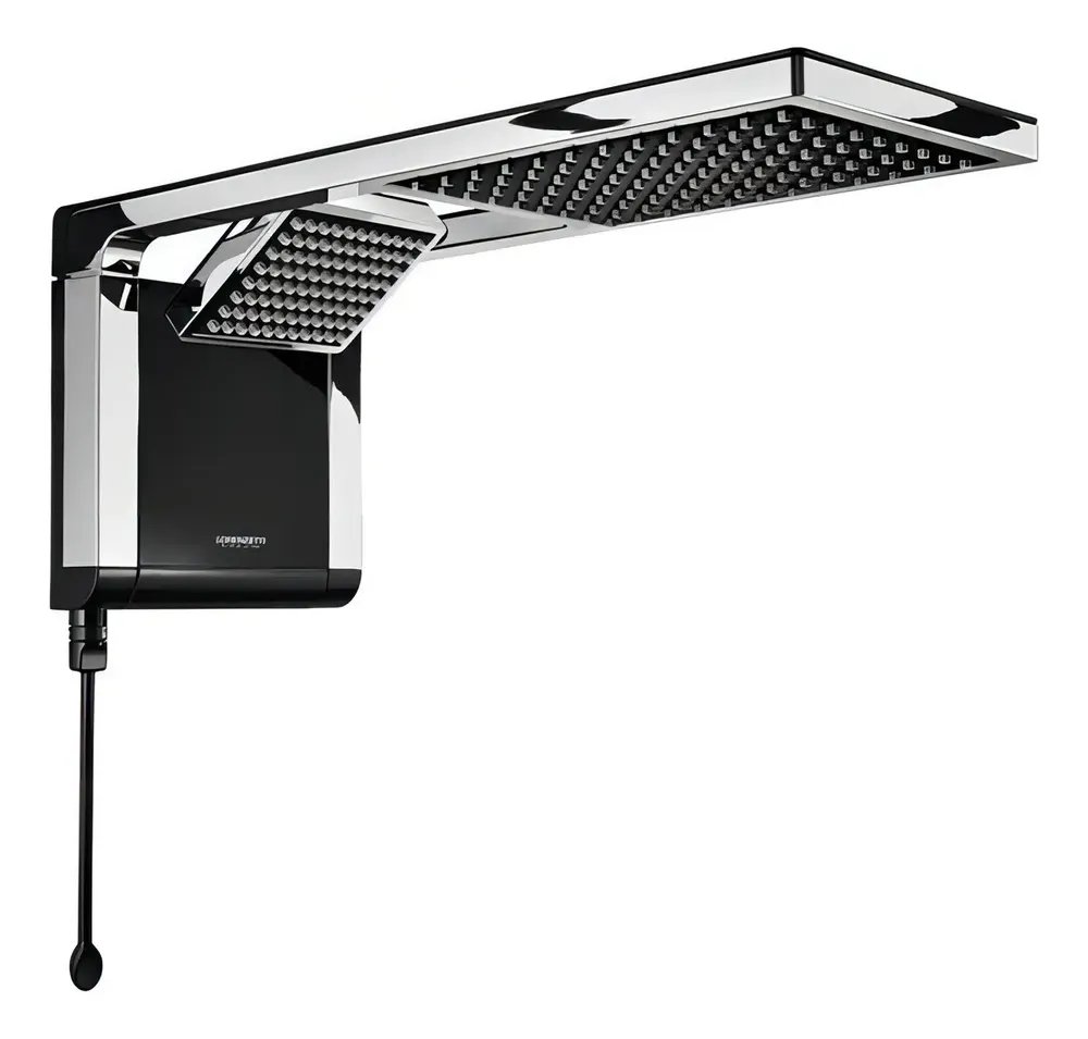 Ducha Elétrica Lorenzetti Acqua Duo Ultra Black Cromado 7800W