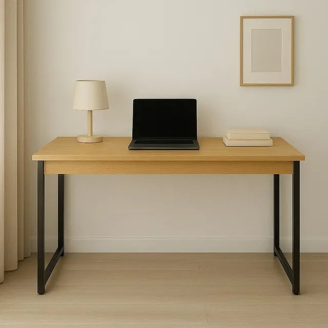 Mesa Escrivaninha Industrial Home Office  Escritório Madeira