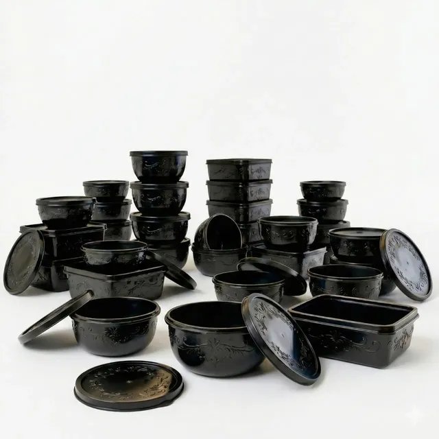 Kit 21 Potes Plásticos Com Tampa Tamanhos Variados Livre Bpa