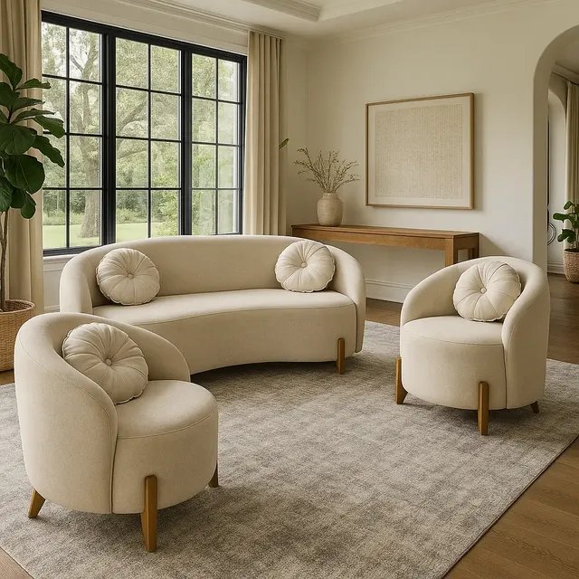 Kit Sofá Orgânico + Poltrona Orgânica Amsterdã Brinde